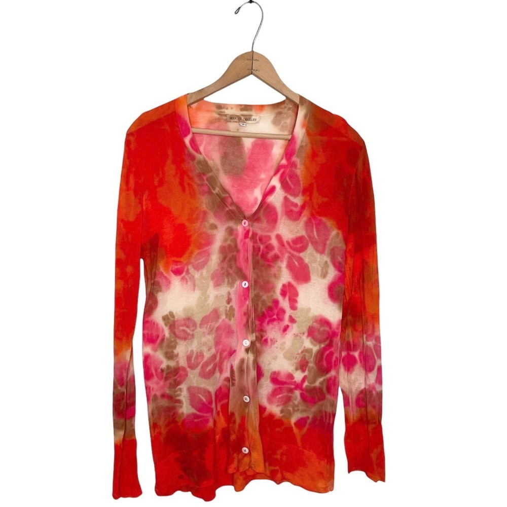 Marika Charles | Hand Dyed Button Down Cardigan Sweater